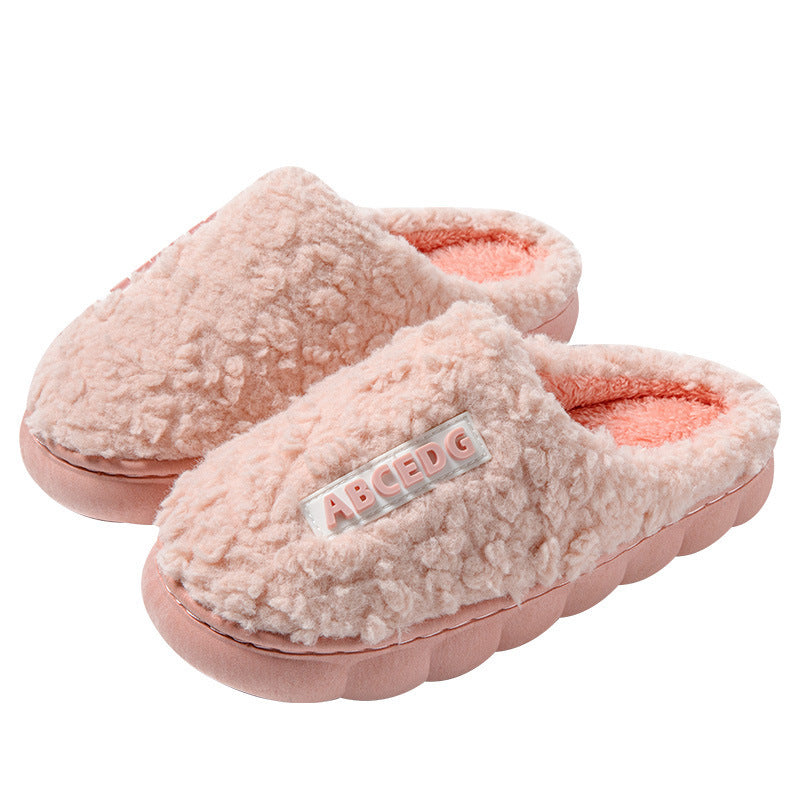 Indoor Warm Thickened Couple Cotton Slippers