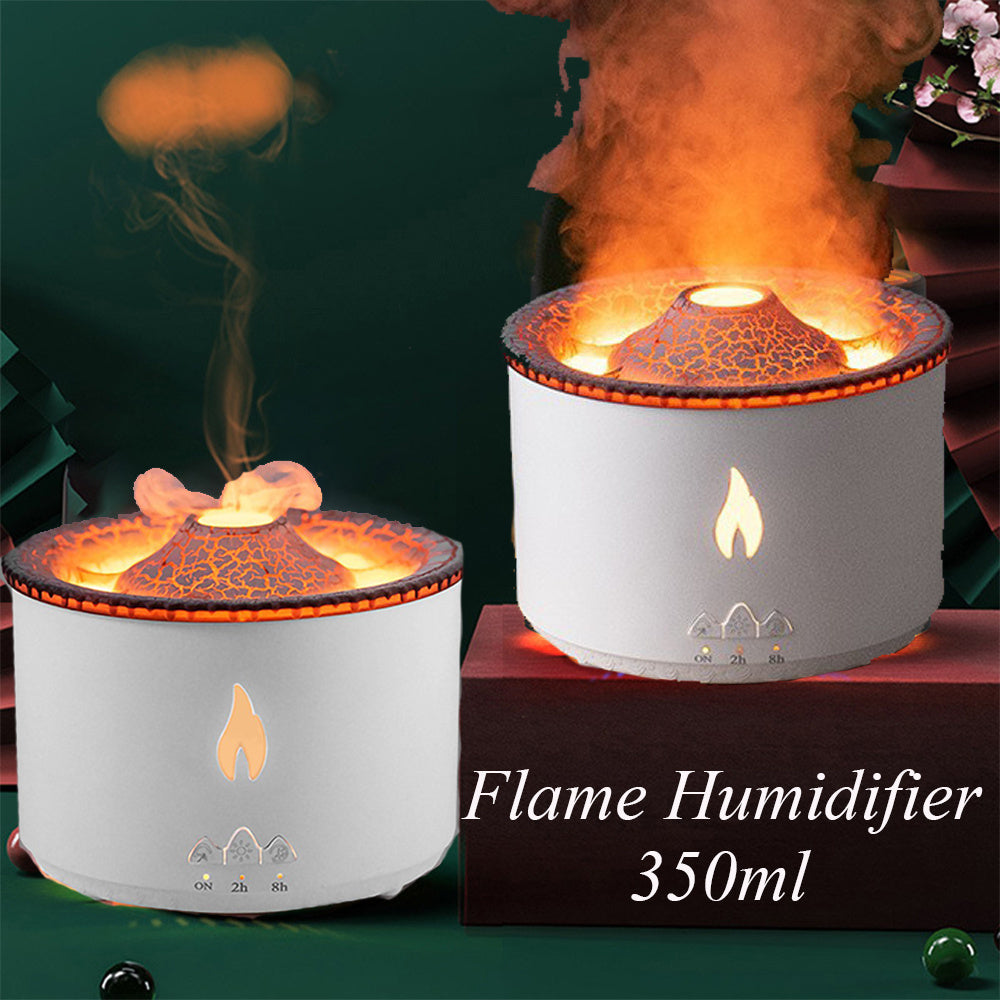 Exclusive Smart Ultrasonic Volcano Aromatherapy Humidifier with Jellyfish Flame & Spray Effect – Only on smartsweden.store