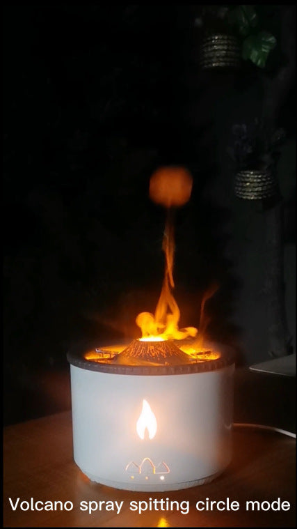 Exclusive Smart Ultrasonic Volcano Aromatherapy Humidifier with Jellyfish Flame & Spray Effect – Only on smartsweden.store