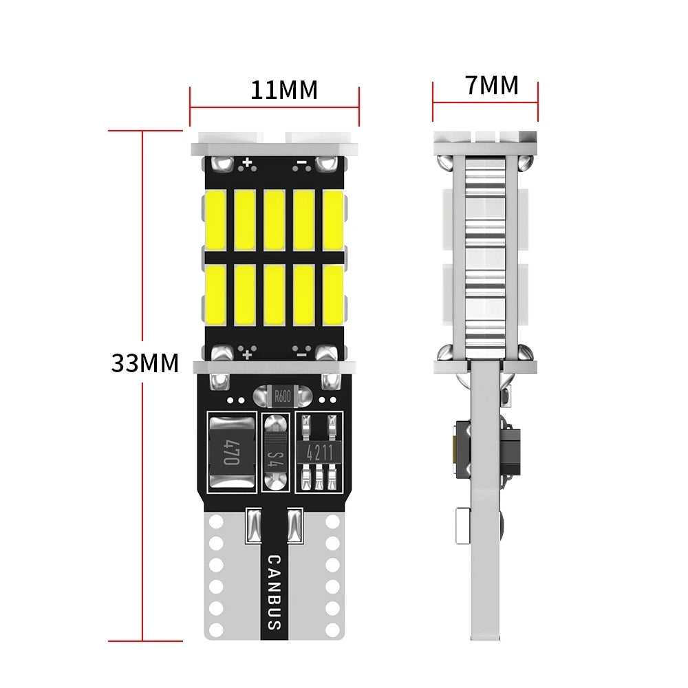 2/10x T10 W5W Canbus LED Bulbs for BMW Mini Cooper - Interior & Parking Lights (12V)