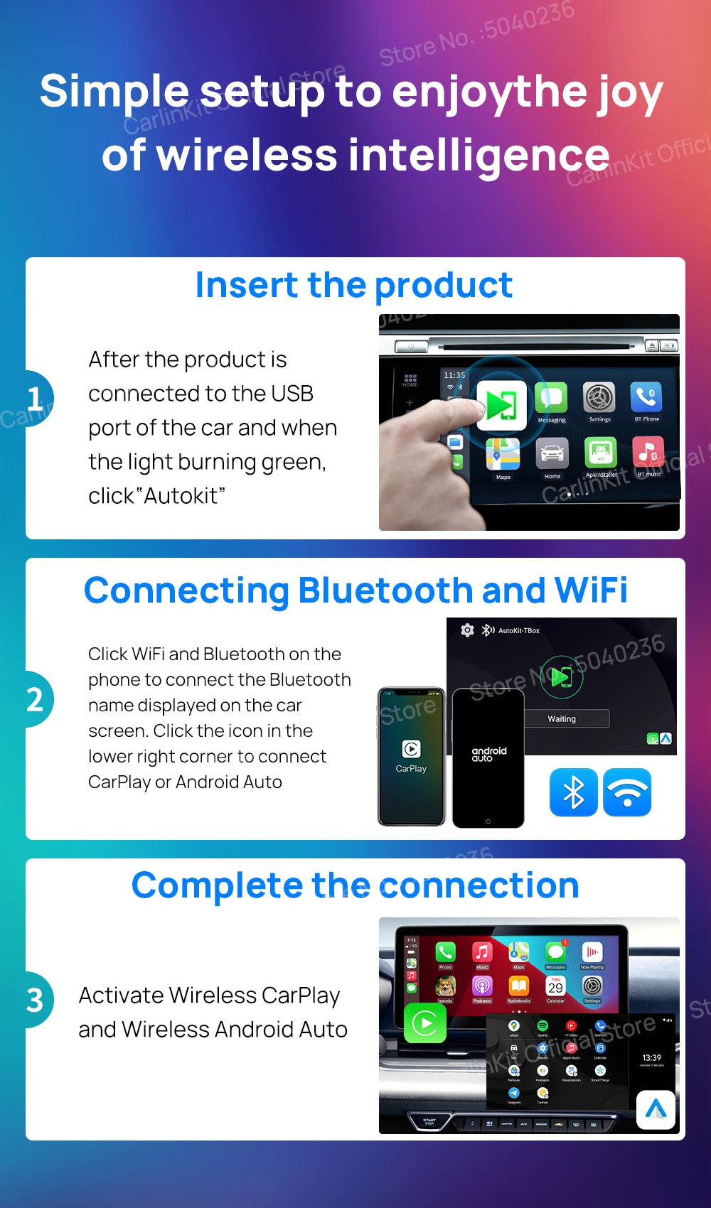 Android 13 CarlinKit CarPlay AI Box Qualcomm SM6225 Wireless CarPlay Android Auto Smart TV Box For Netflix YouTube FOTA Upgrade