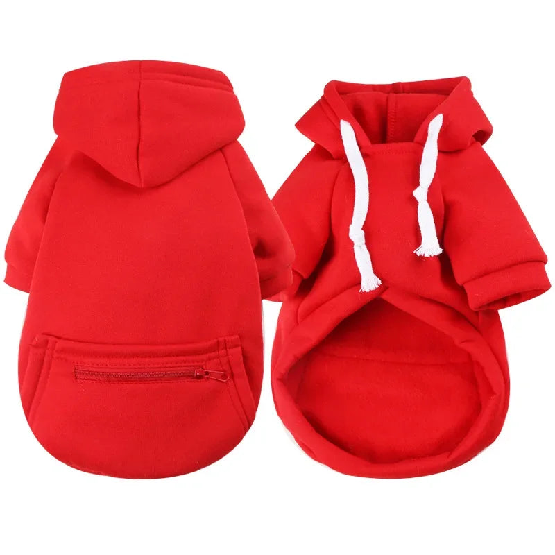 Big Dog Hoodies Autumn and Winter Pet Zipper Pocket Hoodies for Large Medium Sized Dog Clothes Pet Clothing