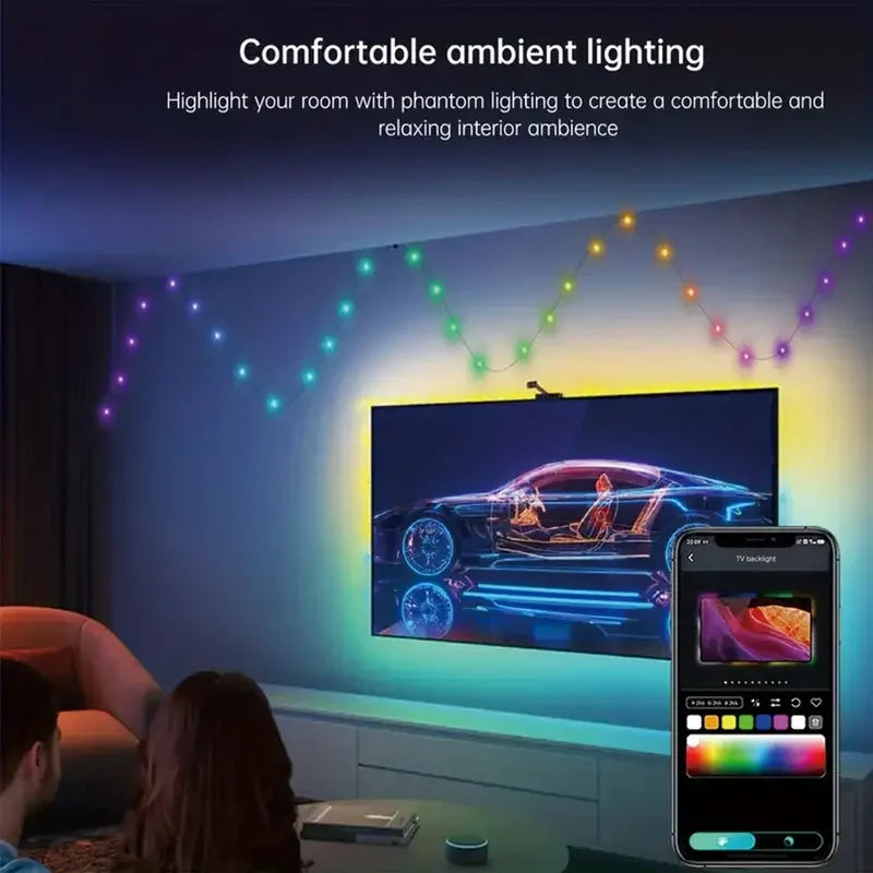 **Christmas LED String Lights – Smart Dekor med Bluetooth & Fjärrkontroll**