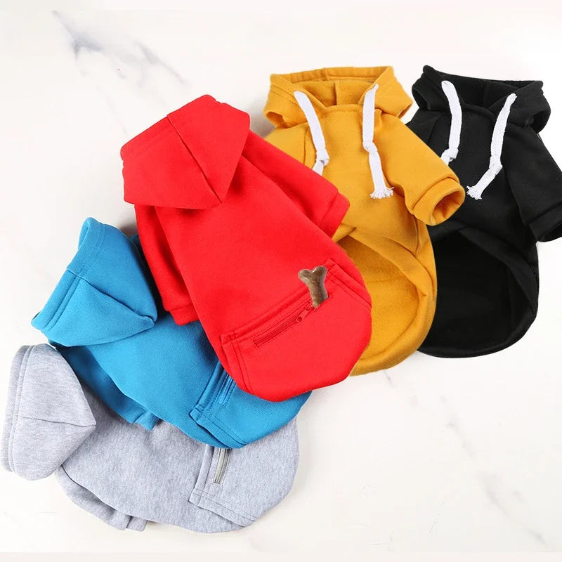 Big Dog Hoodies Autumn and Winter Pet Zipper Pocket Hoodies for Large Medium Sized Dog Clothes Pet Clothing