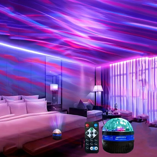 LED Night Light Galaxy Starry Projector DC 5V USB RGB Colorful Remote Control 360° Rotating Lighting for Home Room Decor