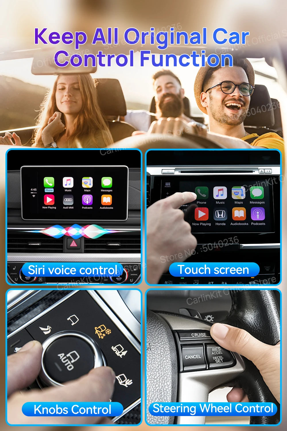 Android 13 CarlinKit CarPlay AI Box Qualcomm SM6225 Wireless CarPlay Android Auto Smart TV Box For Netflix YouTube FOTA Upgrade