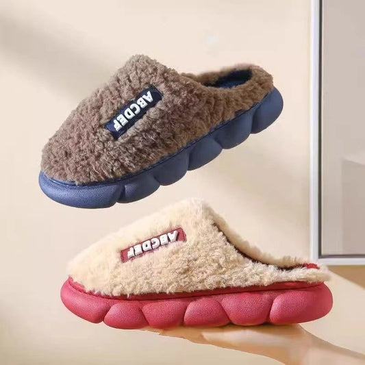 Indoor Warm Thickened Couple Cotton Slippers